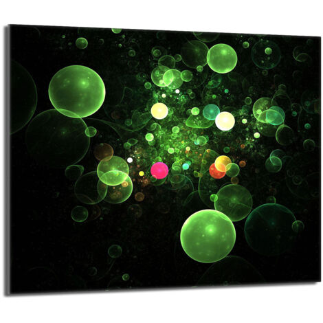 Glasschutzplatte für den Herd 60x52 Bubbles
