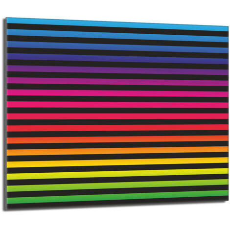 Glasschutzplatte für den Herd 60x52 Bunt