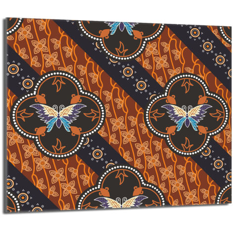 Glasschutzplatte für den Herd 60x52 Butterfly