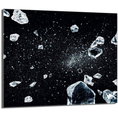 Glasschutzplatte für den Herd 60x52 Ice