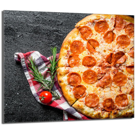 Glasschutzplatte für den Herd 60x52 Pizza