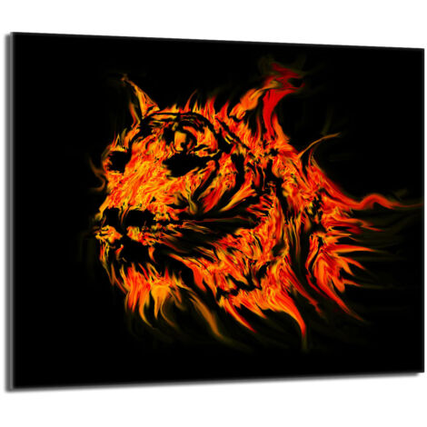 Glasschutzplatte für den Herd 60x52 Tiger