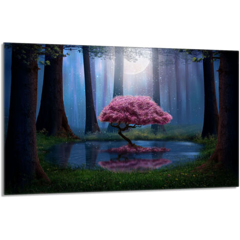 Glasschutzplatte für den Herd 80x52 Baum