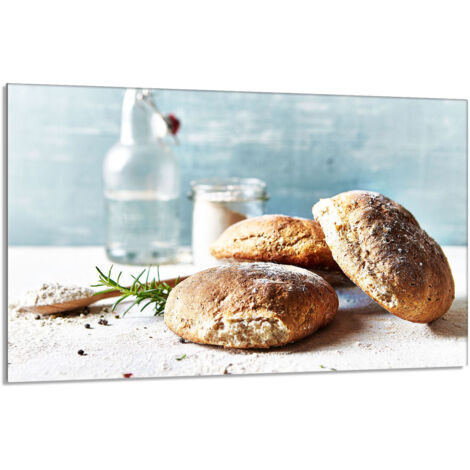 Glasschutzplatte für den Herd 80x52 Brot
