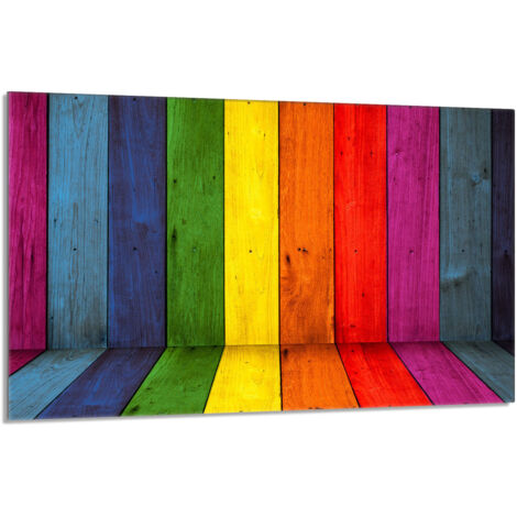Glasschutzplatte für den Herd 80x52 Bunt