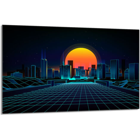 Glasschutzplatte für den Herd 80x52 City