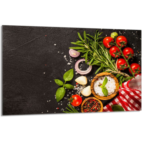 Glasschutzplatte für den Herd 80x52 Food