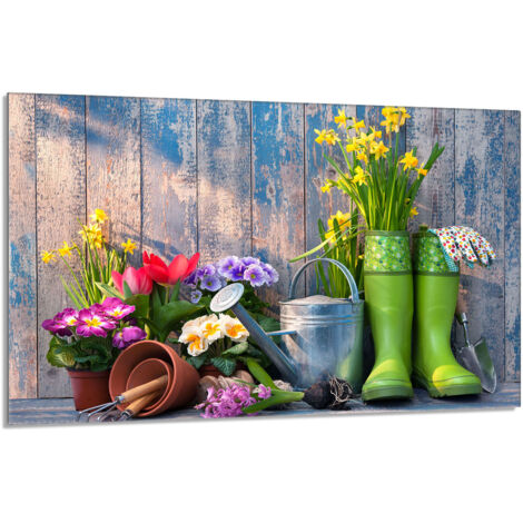 Glasschutzplatte für den Herd 80x52 Garten