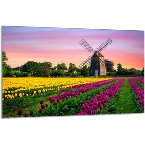 Glasschutzplatte für den Herd 80x52 Łąka