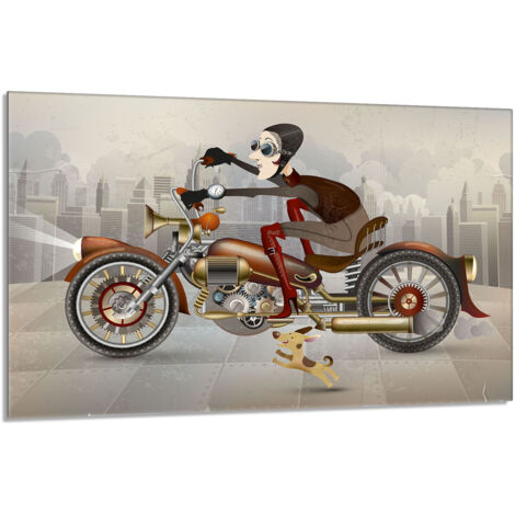 Glasschutzplatte für den Herd 80x52 Motorrad