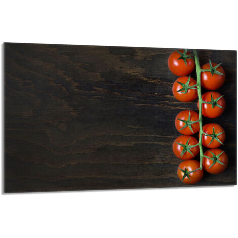 Glasschutzplatte für den Herd 80x52 Tomate