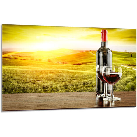 Glasschutzplatte für den Herd 80x52 Wein