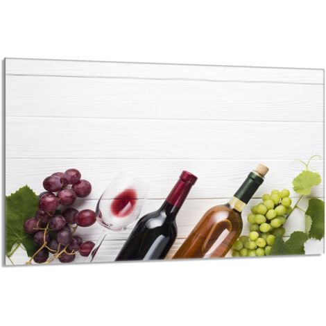 Glasschutzplatte für den Herd 80x52 Wein