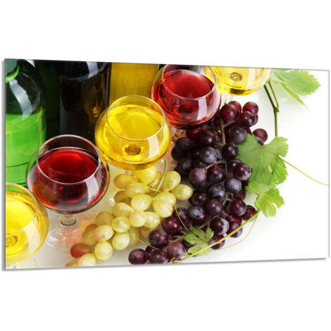 Glasschutzplatte für den Herd 80x52 Wein