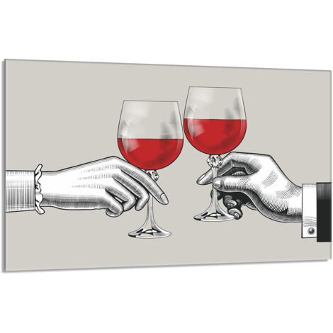 Glasschutzplatte für den Herd 80x52 Wein