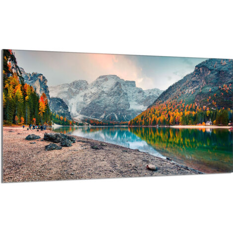 Glasschutzplatte für den Herd 90x52 Berge