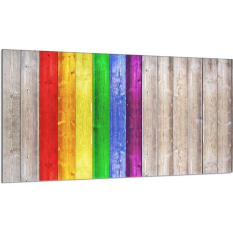 Glasschutzplatte für den Herd 90x52 Bunt