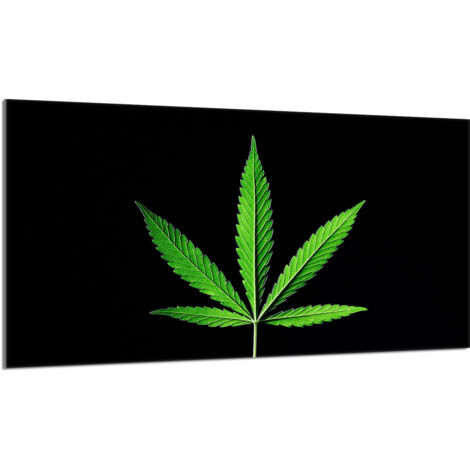 Glasschutzplatte für den Herd 90x52 Leaf