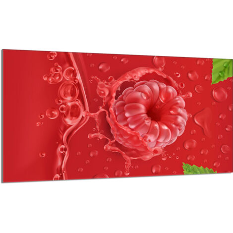 Glasschutzplatte für den Herd 90x52 Malina