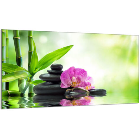 Glasschutzplatte für den Herd 90x52 Orchidea