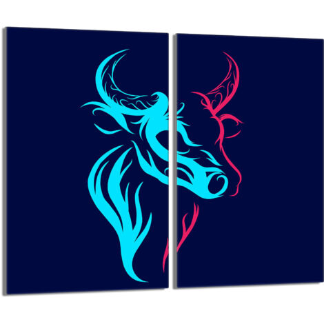 Glasschutzplatte für Herd 2x30x52 Byk