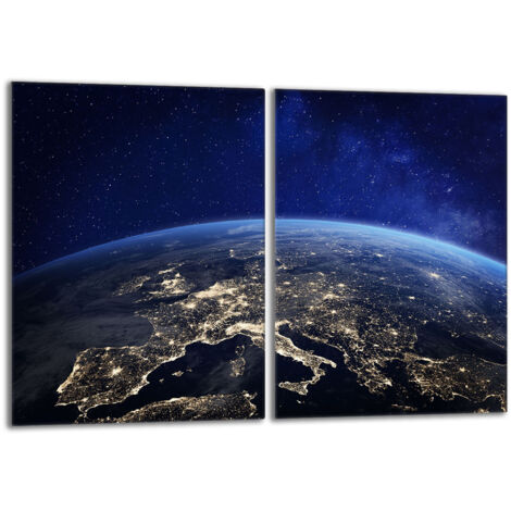Glasschutzplatte für Herd 2x40x52 Erde