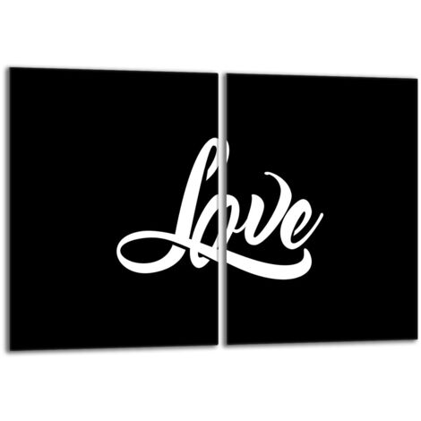 Glasschutzplatte für Herd 2x40x52 Schwarz