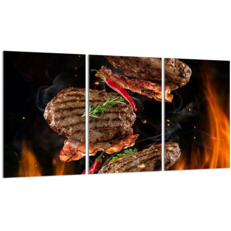 Glasschutzplatte für Herd 3x30x52