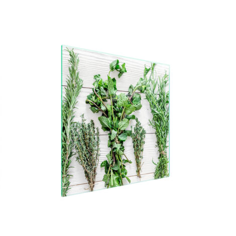 GLASSCHUTZPLATTE FÜR HERD 50x52 GEWÜRZE