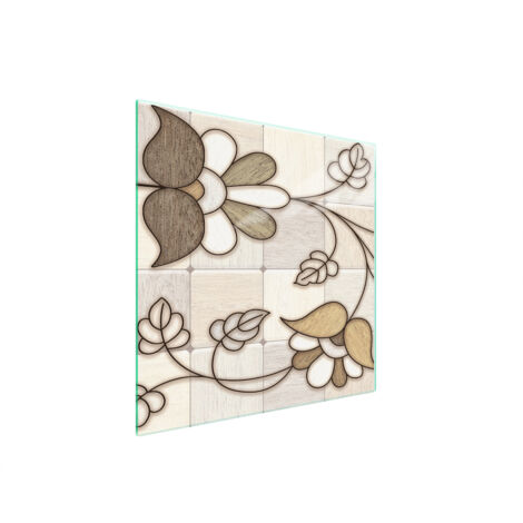 GLASSCHUTZPLATTE FÜR HERD 50x52 MOSAIK