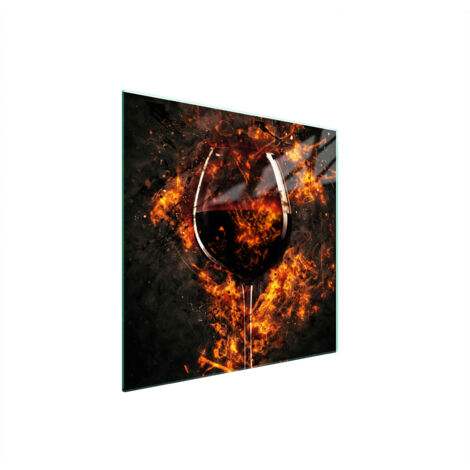 GLASSCHUTZPLATTE FÜR HERD 50x52 WEIN
