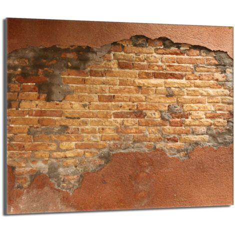 Glasschutzplatte für Herd 60x52 Brick
