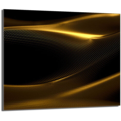 Glasschutzplatte für Herd 60x52 Gold