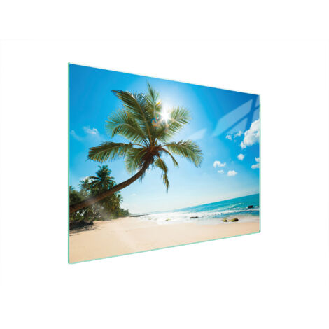 GLASSCHUTZPLATTE FÜR HERD 70x52 BEACH