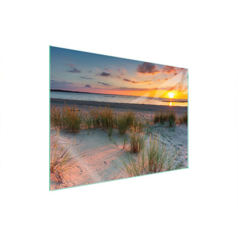 GLASSCHUTZPLATTE FÜR HERD 70x52 BEACH