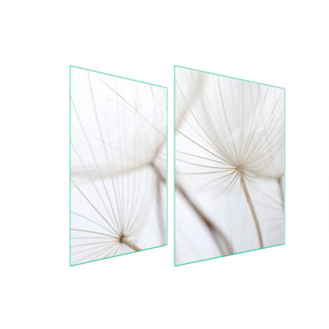 GLASSCHUTZPLATTE FÜR HERD 70x52 BLUME