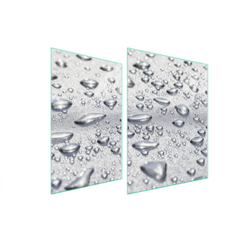 GLASSCHUTZPLATTE FÜR HERD 70x52 DROPS