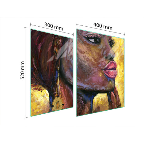 GLASSCHUTZPLATTE FÜR HERD 70x52 FRAUEN