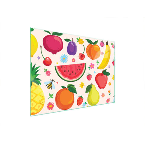 GLASSCHUTZPLATTE FÜR HERD 70x52 FRUIT