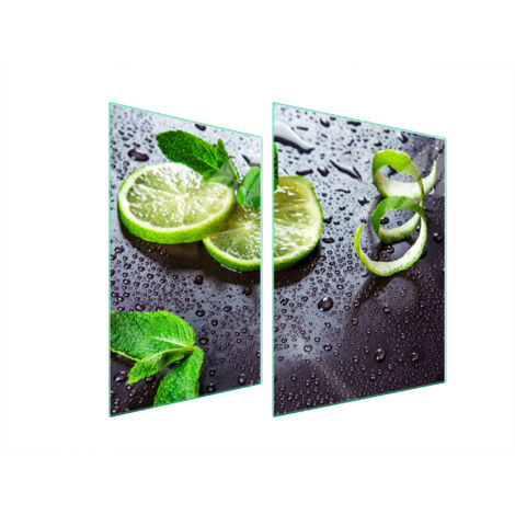 GLASSCHUTZPLATTE FÜR HERD 70x52 KALK