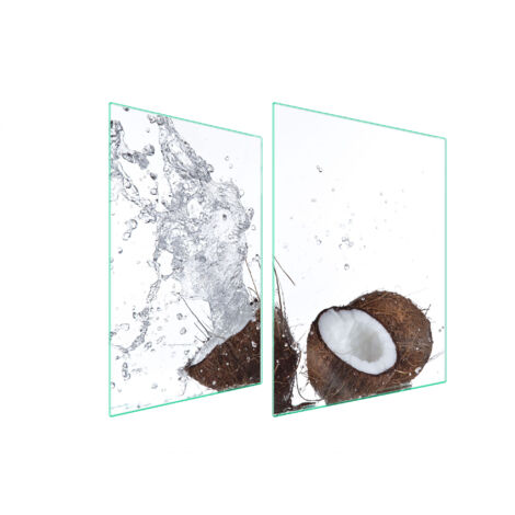GLASSCHUTZPLATTE FÜR HERD 70x52 KOKOSNUSS