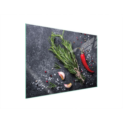GLASSCHUTZPLATTE FÜR HERD 70x52 SCHIEFER