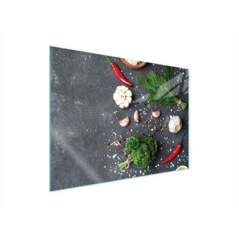 GLASSCHUTZPLATTE FÜR HERD 70x52 SCHIEFER