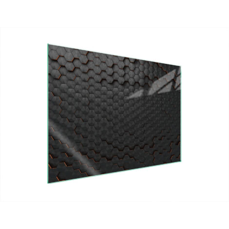 GLASSCHUTZPLATTE FÜR HERD 70x52 SCHWARZ