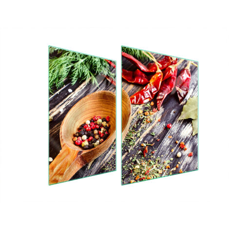 GLASSCHUTZPLATTE FÜR HERD 70x52 SPICES