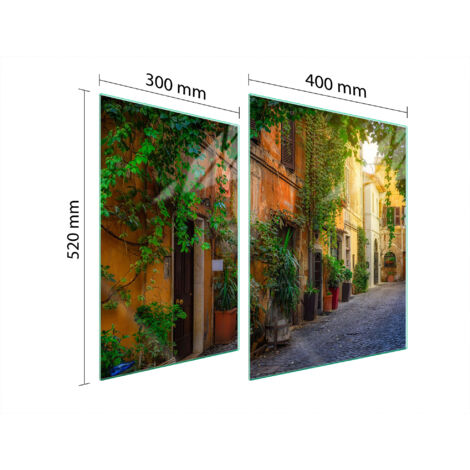 GLASSCHUTZPLATTE FÜR HERD 70x52 STREET