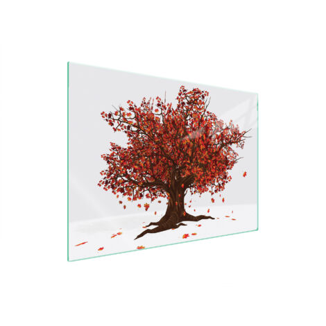 GLASSCHUTZPLATTE FÜR HERD 70x52 TREE