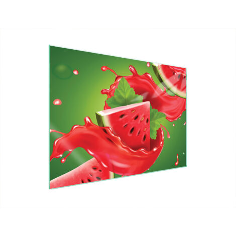 GLASSCHUTZPLATTE FÜR HERD 70x52 WASSERMELONE