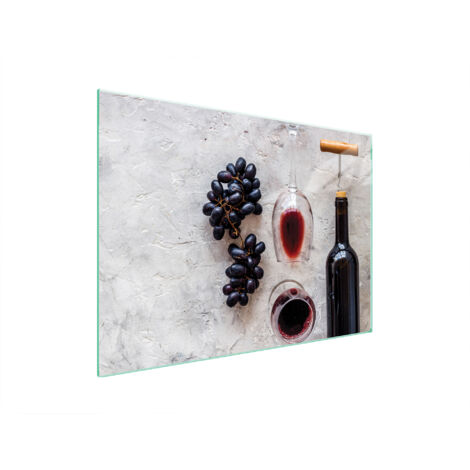 GLASSCHUTZPLATTE FÜR HERD 70x52 WEIN