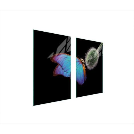 GLASSCHUTZPLATTE FÜR HERD 75x52 BUTTERFLY